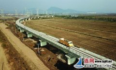 澳大利亞國(guó)際快遞-連云港專(zhuān)用鐵路物流園支線(xiàn)工程正在施工 總工程量已完成近