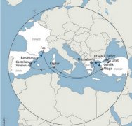 波多黎各-達飛輪船升級地中海東部和西部服務MARMARA EXPRESS航線