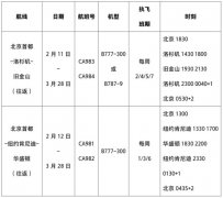 香港空運公司-國航調整美國航線 洛杉磯、舊金山等四城市不斷航（附圖）