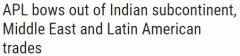 這些航線上，是時候跟APL說聲“再見”了！（附圖）
-阿聯酋雙清