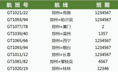 桂林航空成立鄭州基地，并執行9條鄭州進出港航線（附圖）
-歸仁海運費