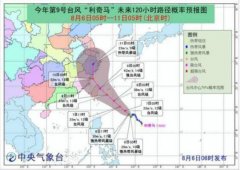 臺(tái)風(fēng)“利奇馬”8日起影響上海,其移動(dòng)路徑仍存變數(shù)-山東空運(yùn)